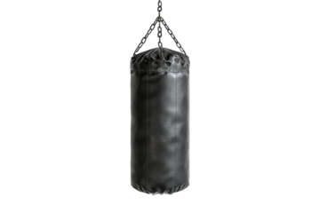 hanging punching bag Isolated on transparent background