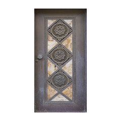 Vintage Weathered Wooden Door in Disrepair