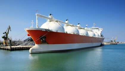 Liquefied natural gas tanker ship