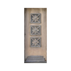 Vintage Weathered Wooden Door in Disrepair