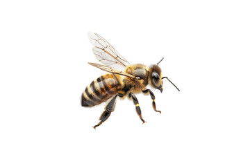 Honey bee Isolated on transparent background
