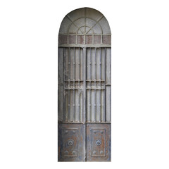 Vintage Weathered Wooden Door in Disrepair