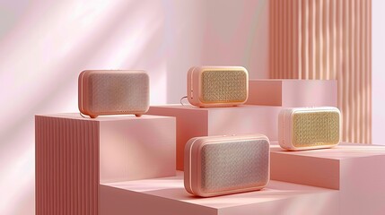 Bluetooth speaker, four different shapes and types