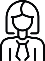 Misogyny prejudice icon outline vector. Women discrimination. Human inequality justice