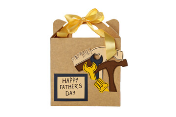 Father's day gift png isolated on white background.