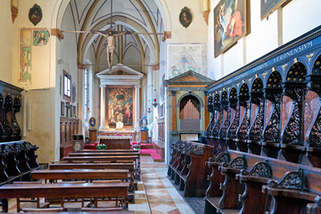 Verona Veneto Italy. The Basilica of Saint Anastasia. Cappella Giusti (Giusti chapel)