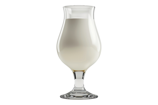 Lassi glass elegance display Isolated on transparent background