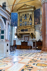 Verona Veneto Italy. Verona Cathedral (Duomo di Verona). The organ