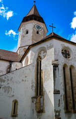 Fototapeta premium Prejmer Evangelical Church, in Prejmer, Romania - Vertical Layout