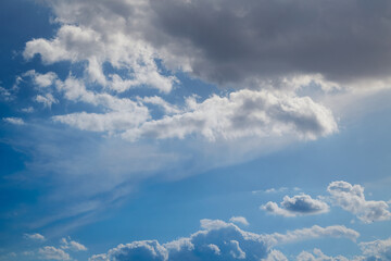  a close-up heavenly landscape with white mist in the sky and sunlight