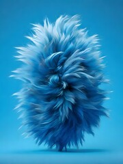 blue fur shape