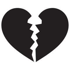 broken heart vector