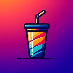 Obraz premium 텀블러 일러스트