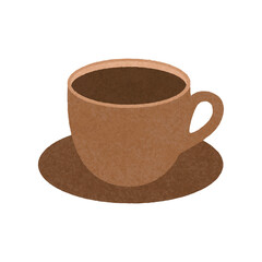 Coffee vector illustration on white background. Delicious coffee.