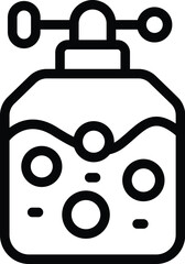 Herbicide sprayer icon outline vector. Agriculture crop treatment. Healthy harvest growth