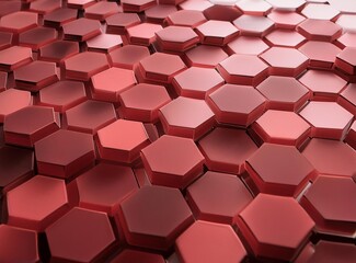 Red hexagonal background wallpaper