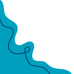 Abstract Wavy Corner