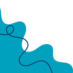 Abstract Wavy Corner