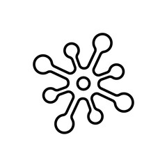 Bacteria outline icons, minimalist vector illustration ,simple transparent graphic element .Isolated on white background