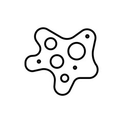 Bacteria outline icons, minimalist vector illustration ,simple transparent graphic element .Isolated on white background