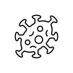 Bacteria outline icons, minimalist vector illustration ,simple transparent graphic element .Isolated on white background