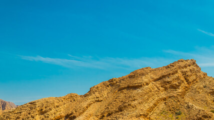 A view from Top Of Jebel Jais in Ras Al Khaima at sunrise. 