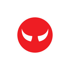 Devil horn Vector icon design illustration Template
