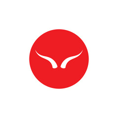 Devil horn Vector icon design illustration Template