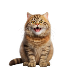 Obraz premium Happy and Cute Cat Laughing