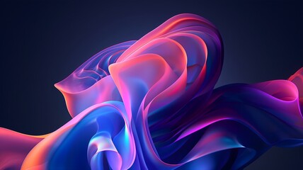  An abstract composition featuring fluid forms and futuristic elements, signaling the progressive nature of digital innovation. 
