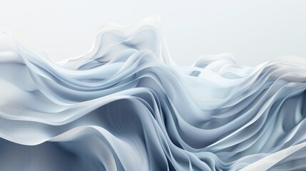 Fototapeta premium Abstract artistic depiction of Leviathan, fluid and graceful lines, on a clean, soft grey background