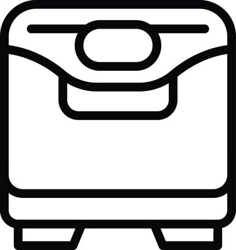 recommend clip art: Automatic dough maker icon outline vector. Bakery loaf baking. Kitchen electric appliance