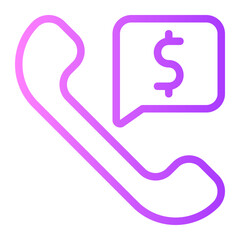 phone call gradient icon