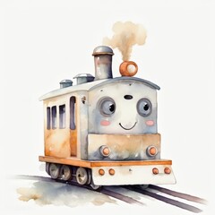train cartoon illustration
