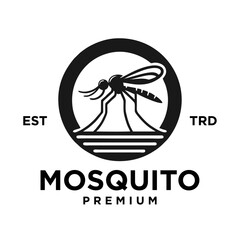 mosquito simple icon logo vector template