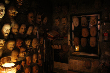 Japanese noh mask