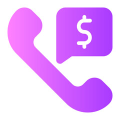 phone call gradient icon