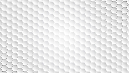 Abstract Hexagon Background Design, White Hexagon Vector Wallpaper