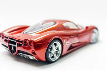 Sports car, glossy red