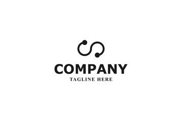 Fototapeta premium letter s minimal modern logo