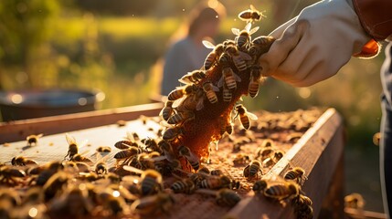 Honey production by Apiarist - Technique of Bees Keeping
