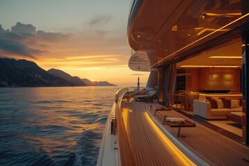 Golden Hour Voyage: Luxury Yachting Bliss