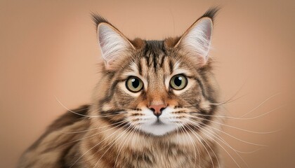 Portrait of a cat looking at the camera