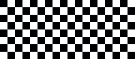 Fototapeta premium Checkered flag. Race background. Banner seamless chessboard. Checker background. Racing flag - stock vector 