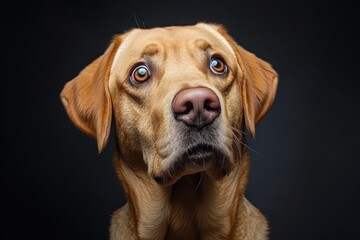 Curious Canine: Labrador with Perplexed Look