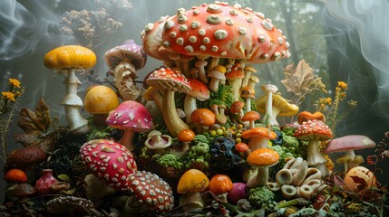 Fantasy Mushroom World