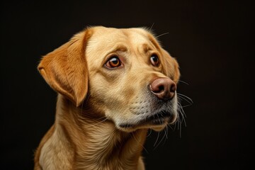 Puzzled Pooch: Labrador with Quizzical Expression
