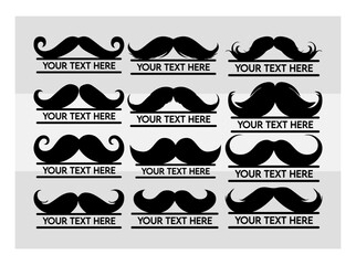 Mustache Split Monogram lsvg | moustache styles | Moustache Silhouette | Mexican Mustache Svg | Mustache Bundle Svg | Mustache Hipster Svg | Daisies Svg | Mustache Cut File | Split Monogram
