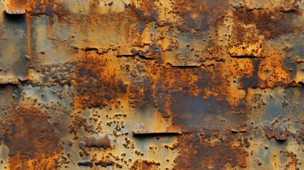 Macro shot of a rusty metal surface with texture