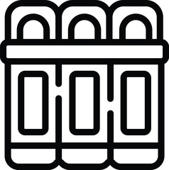 Waste sorting icon outline vector. Environment ecology. Rubbish household separation